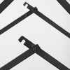 Direttore Backless 44.1in Seat Bar Stool | Black Leather with Black Iron, Counter & Bar Stool by Mercana, 19.3" length x 20" width x 44.1" height thumbnail 10