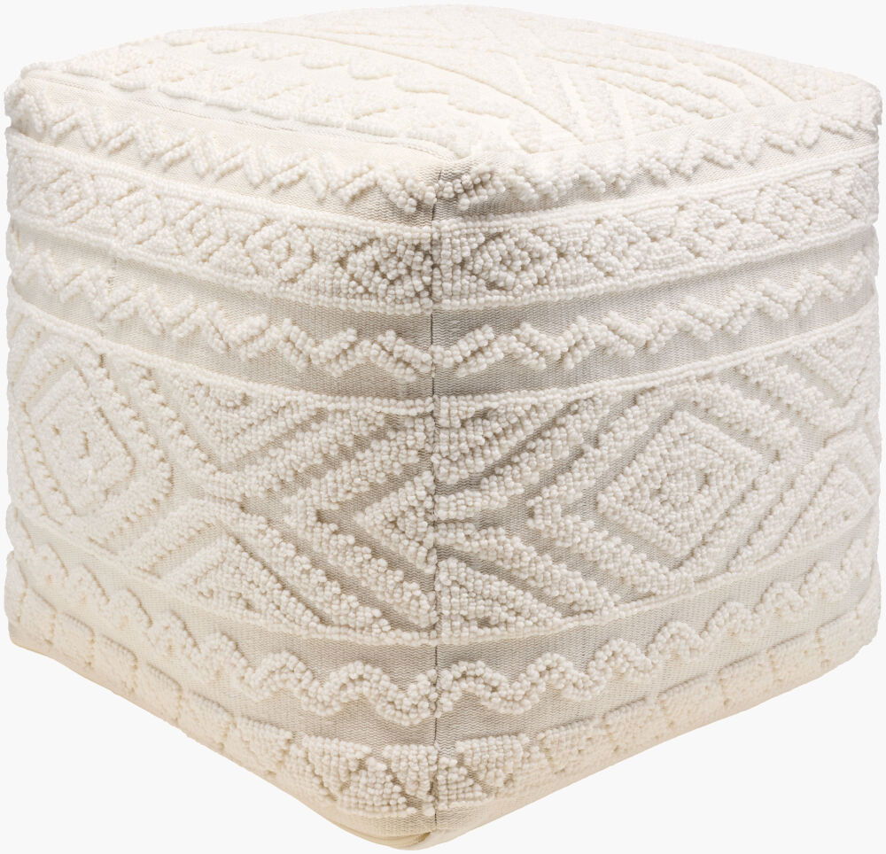 Matthew Pouf, Ottoman by Surya, 18" width x 18" height