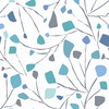 Terrazzo Branch Blue Peel & Stick Wallpaper, by York Wall, 18'10.8" length x 1'6" width x 0.02" depth thumbnail