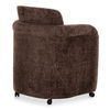 Mesto Rolling Dining Chair Dark Brown, by Moe's Home, 26" width x 32.5" height x 25.6" depth thumbnail 3