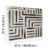 Painterly Labyrinth Charcoal Wallpaper thumbnail 4