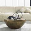 Gilded Dome Gold Coffee Table, by Uttermost, 36" width x 15" height x 36" depth thumbnail 4
