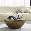 Gilded Dome Gold Coffee Table, by Uttermost, 36" width x 15" height x 36" depth thumbnail 4