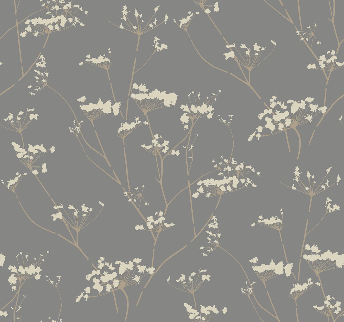 Enchanted Silver Wallpaper, by York Wall, 27' length x 2'3" width x 0.02" depth View 1