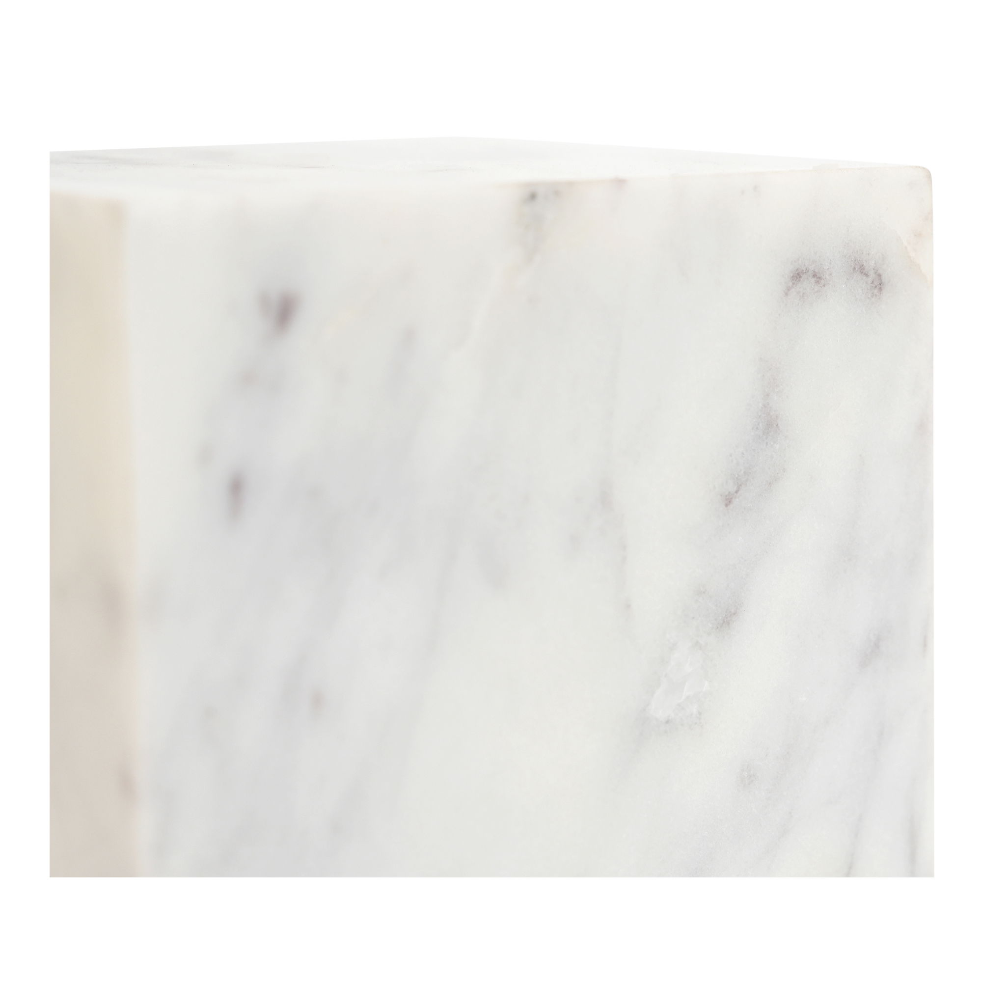 Cora Cube Tabletop Accent Banswara Purple White Marble large image 