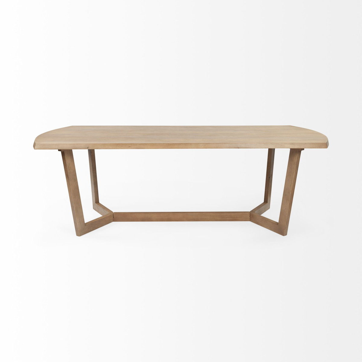 Denver 92'L x 39'W Rectangular Dining Table | Modern | Brown Wood | Seats 6, by Mercana, 92" length x 39" width x 30" height View 4