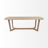 Denver 92'L x 39'W Rectangular Dining Table | Modern | Brown Wood | Seats 6, by Mercana, 92" length x 39" width x 30" height thumbnail 4