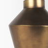 Perrin Large Brushed Gold Metal Decorative Vase, by Mercana, 9.5" length x 9.5" width x 13.25" height thumbnail 11