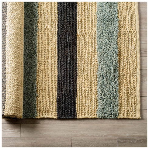 Dolman 8 x 10 Multi-Colored Jute Hand Woven Rug