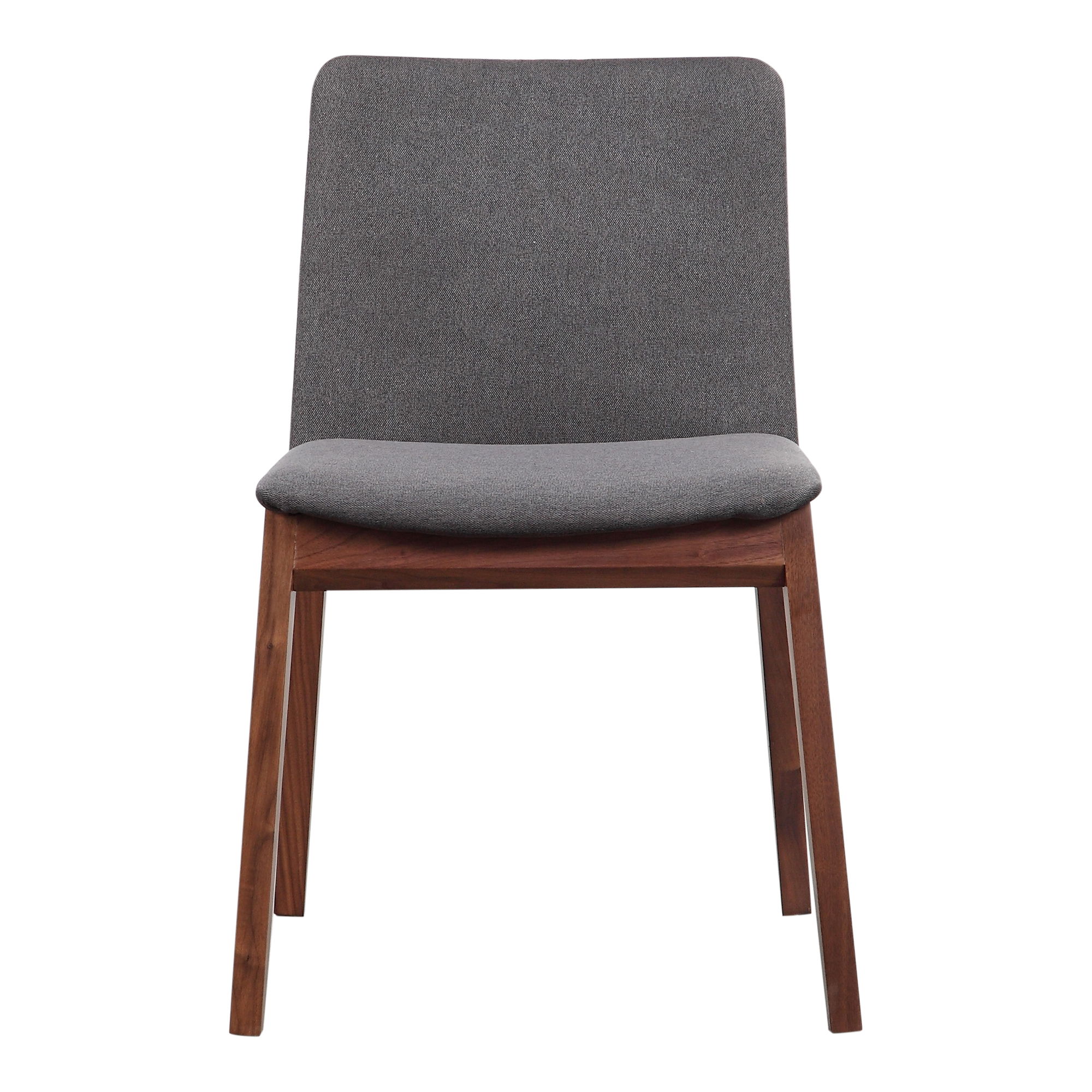 Deco Dining Chair Dark Grey - Set Of Two, by Moe's Home, 21" width x 31" height x 21" depth View 3