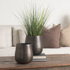 Quade Large Textured Gold Metal Planter thumbnail 1