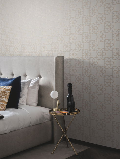 Serendipity Light Grey & Light Brown Wallpaper