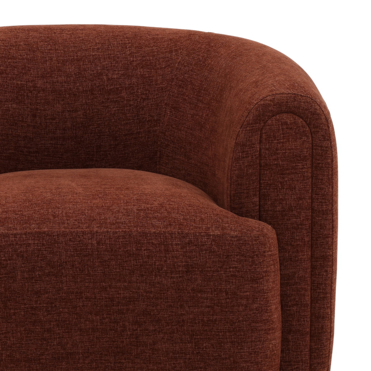 Iroh Occasional Chair Rust, Accent Chair by Dovetail, 40.25" width x 28.62" height x 34.75" depth View 5