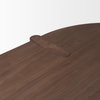 Sohan 91'L x 38'W Oval Dining Table | Dark Brown Wood | Seats 8, by Mercana, 91" length x 38" width x 30" height thumbnail 7