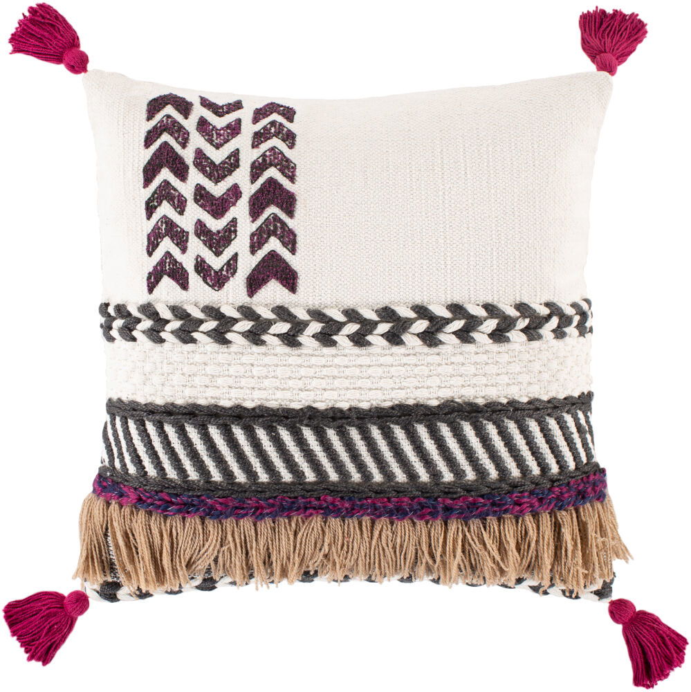 Zuri Accent Pillow Down, Decorative Pillow by Surya, 18" length x 18" width