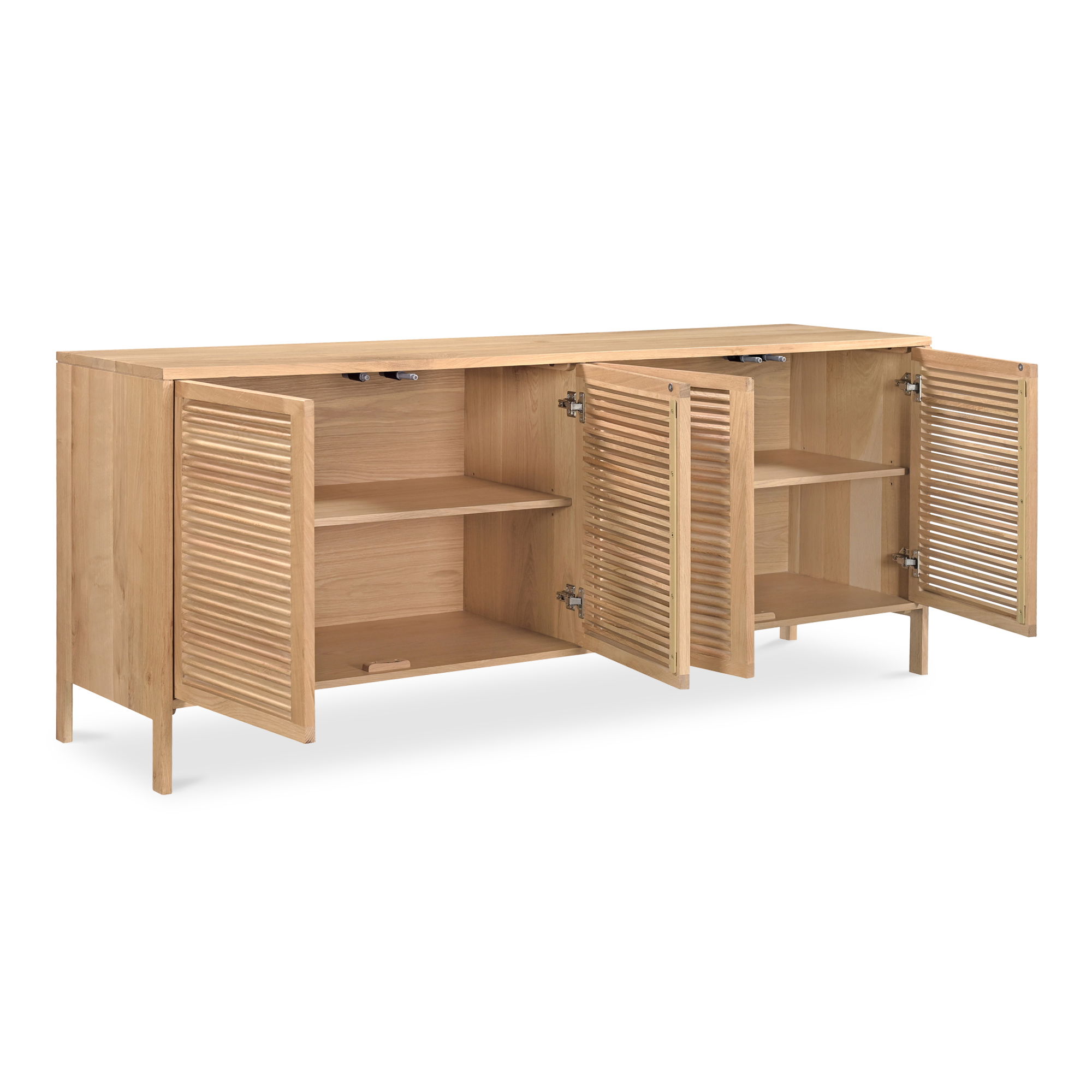 Teeda 4 Door Sideboard Natural large image 