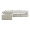 Clay Classic L-shaped Modular Sectional Coastside Sand thumbnail 2
