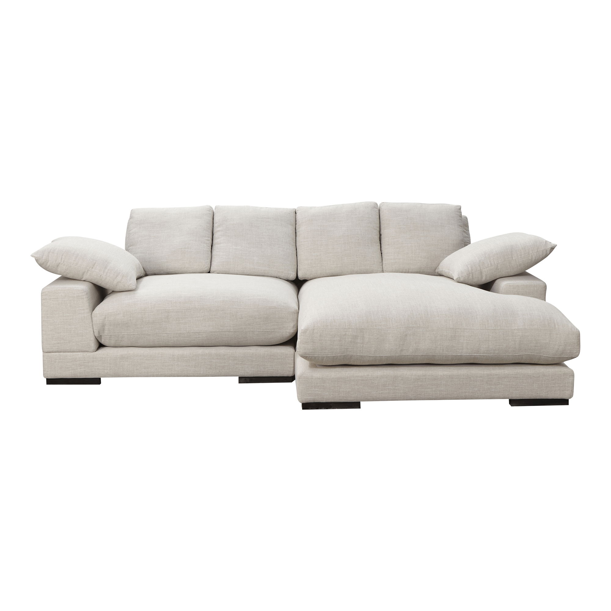 Plunge Sectional Sahara, Sectional Sofa by Moe's Home, 106" width x 34" height x 46" depth View 1