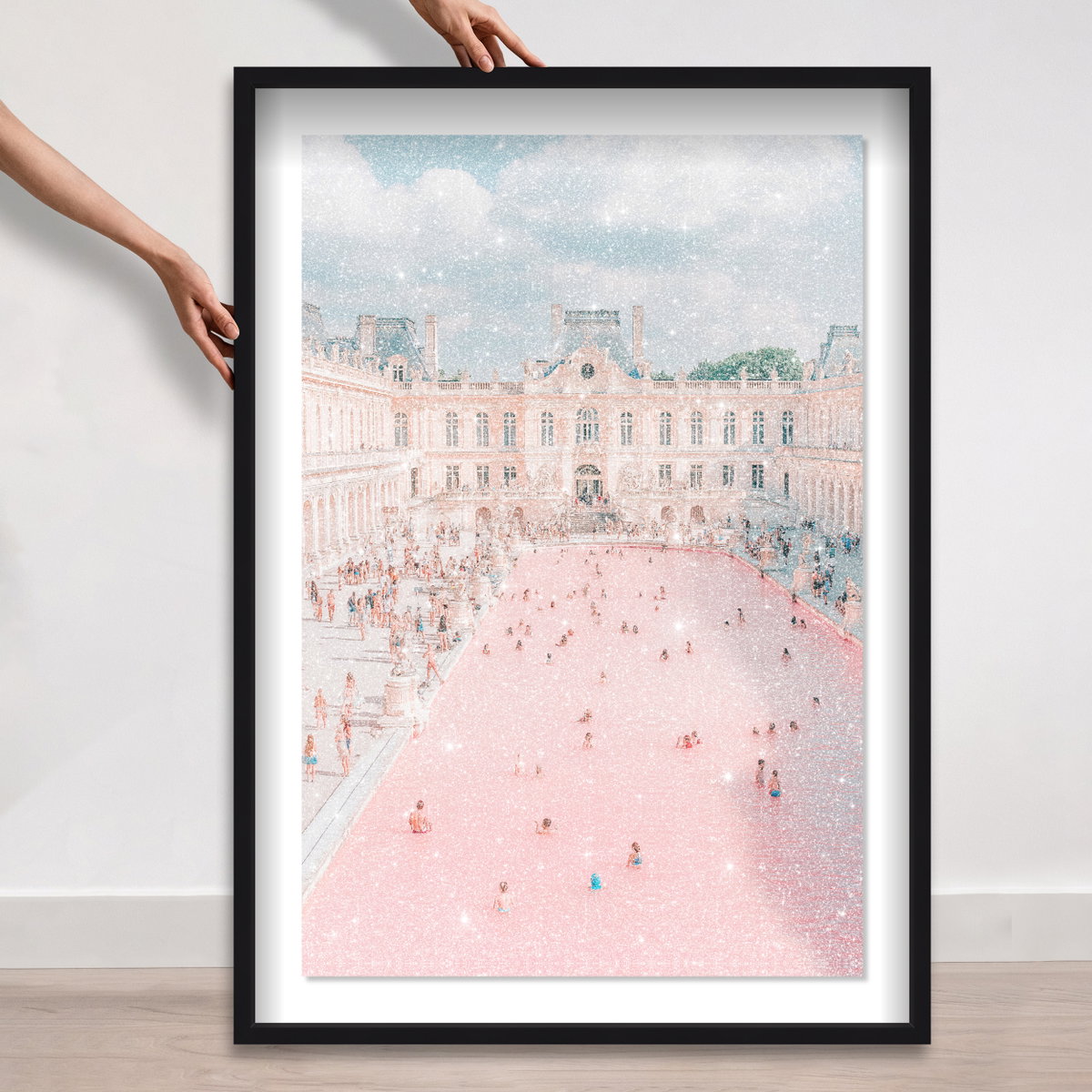 Pink Pool (Diamond Dust), Art by Oliver Gal,  30x45 View 5