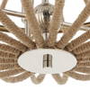 Lovelock 4 Light Rope Empire Chandelier, Pendant by Uttermost, 27.5" width x 24.25" height x 27.5" diameter thumbnail 8
