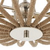 Lovelock 4 Light Rope Empire Chandelier, Pendant by Uttermost, 27.5" width x 24.25" height x 27.5" diameter thumbnail 8