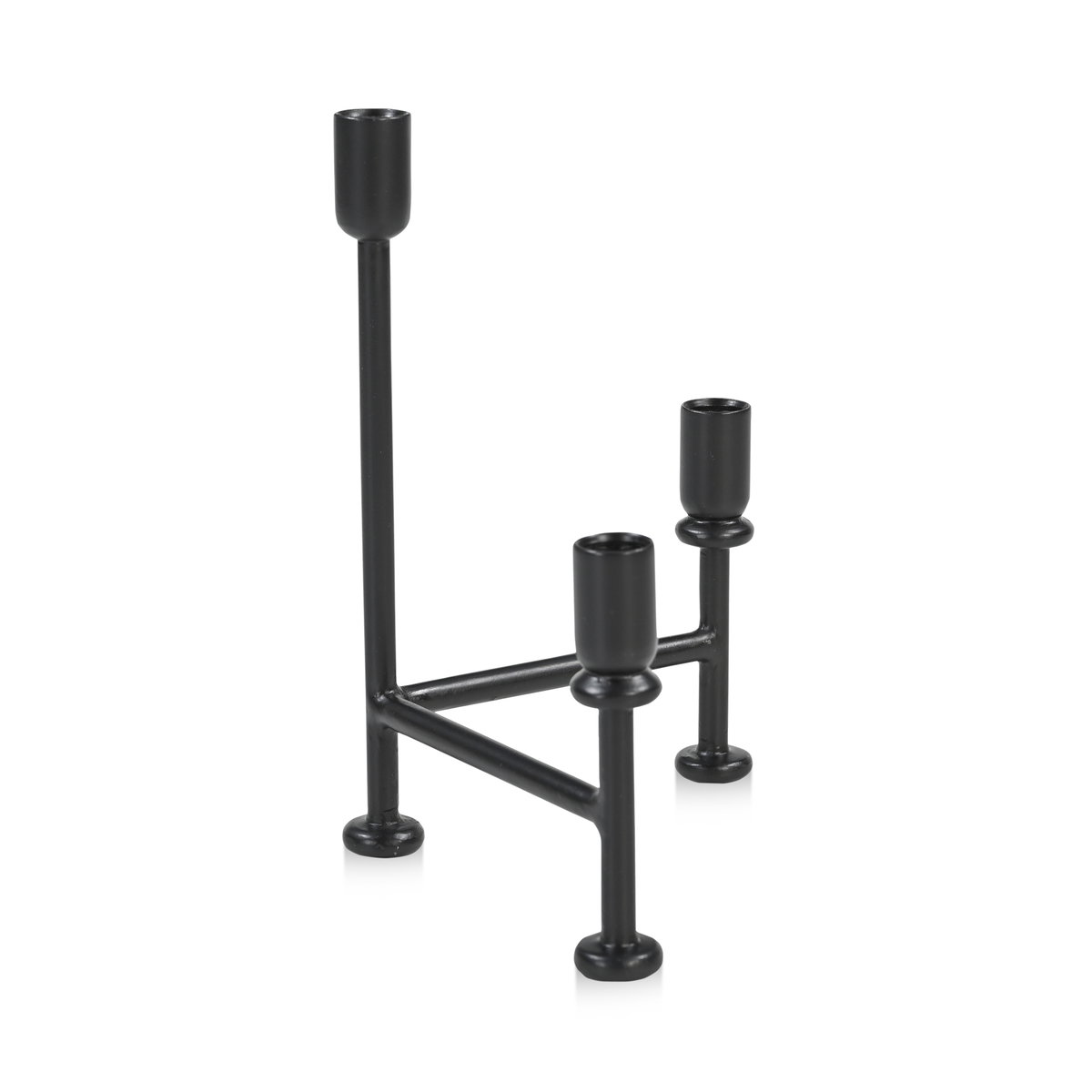 Cicero Candle Holder Black, Decor by Moe's Home, 9" width x 11" height x 6" depth View 2