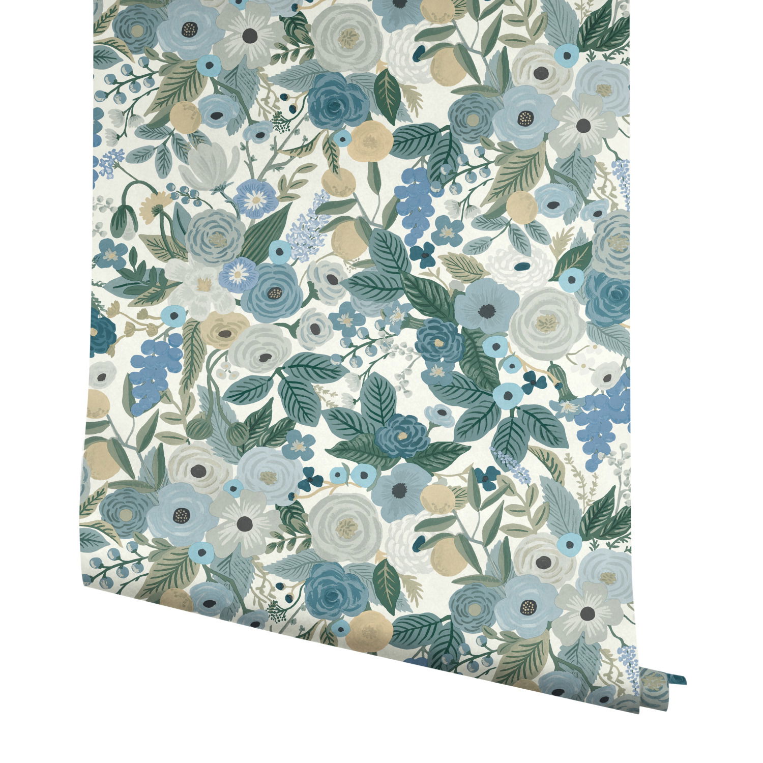 Garden Party Blue Wallpaper large image 