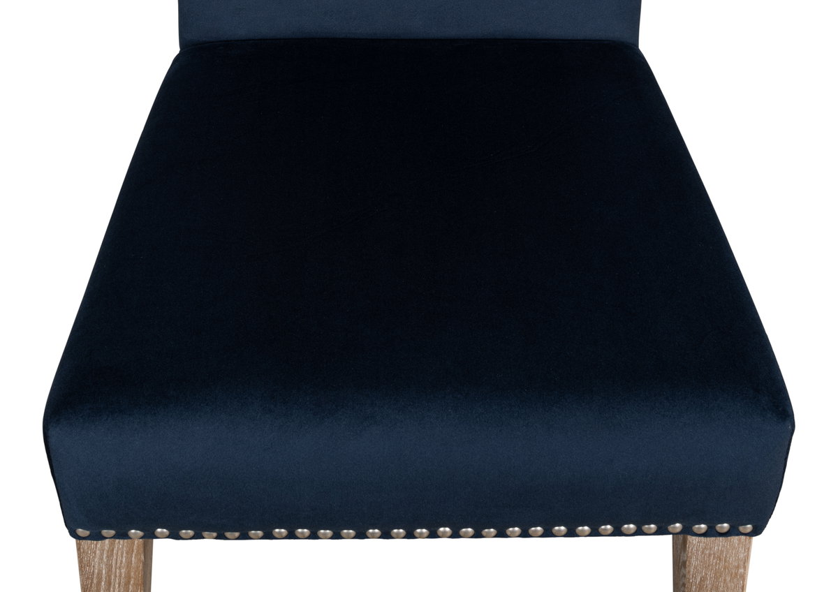 Hugo Oval Side Chair  Old World Walnut, by Sarreid, 1'11" length x 1" width x 3'2" height View 4
