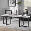 Triple Cloud Modern Upholstered Bench, Benche by Uttermost, 60.75" width x 22" height x 16" depth thumbnail 2