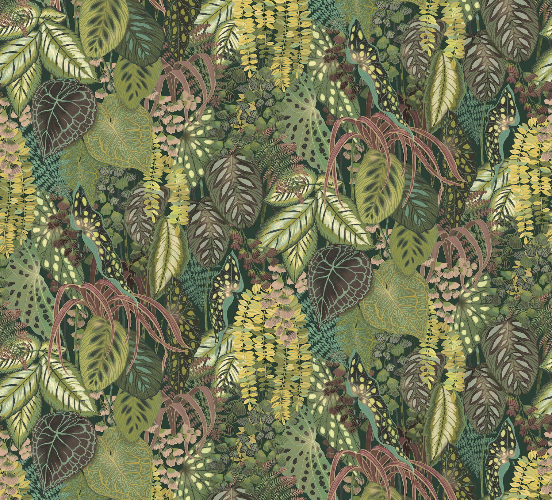 Greenery Jade Wall Mural large image 