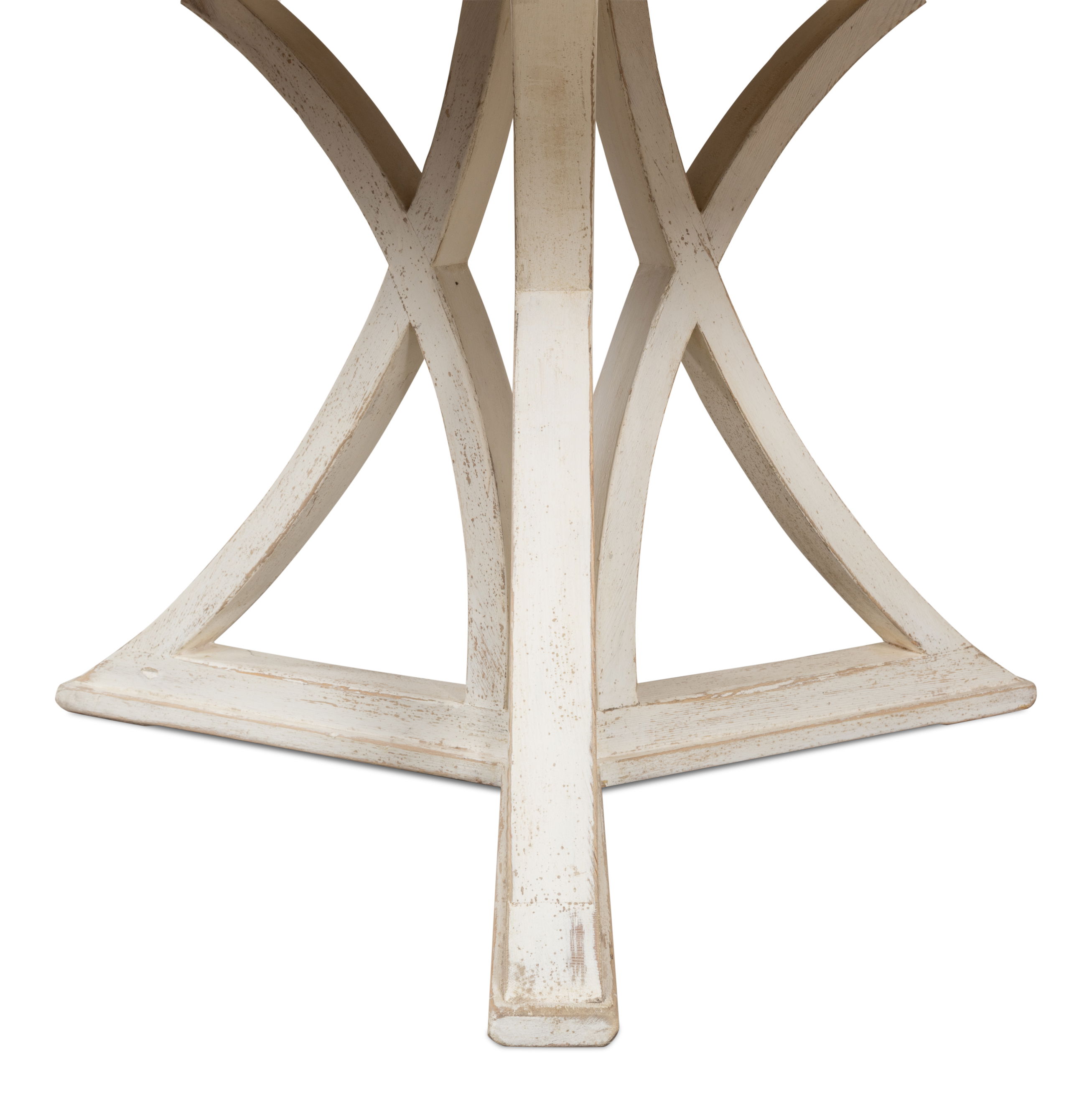 Flying Buttress Dining Table,Ant. White, by Sarreid, 54" length x 54" width x 30" height View 5