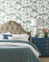 Seasons Toile Dark Green Wallpaper thumbnail 2