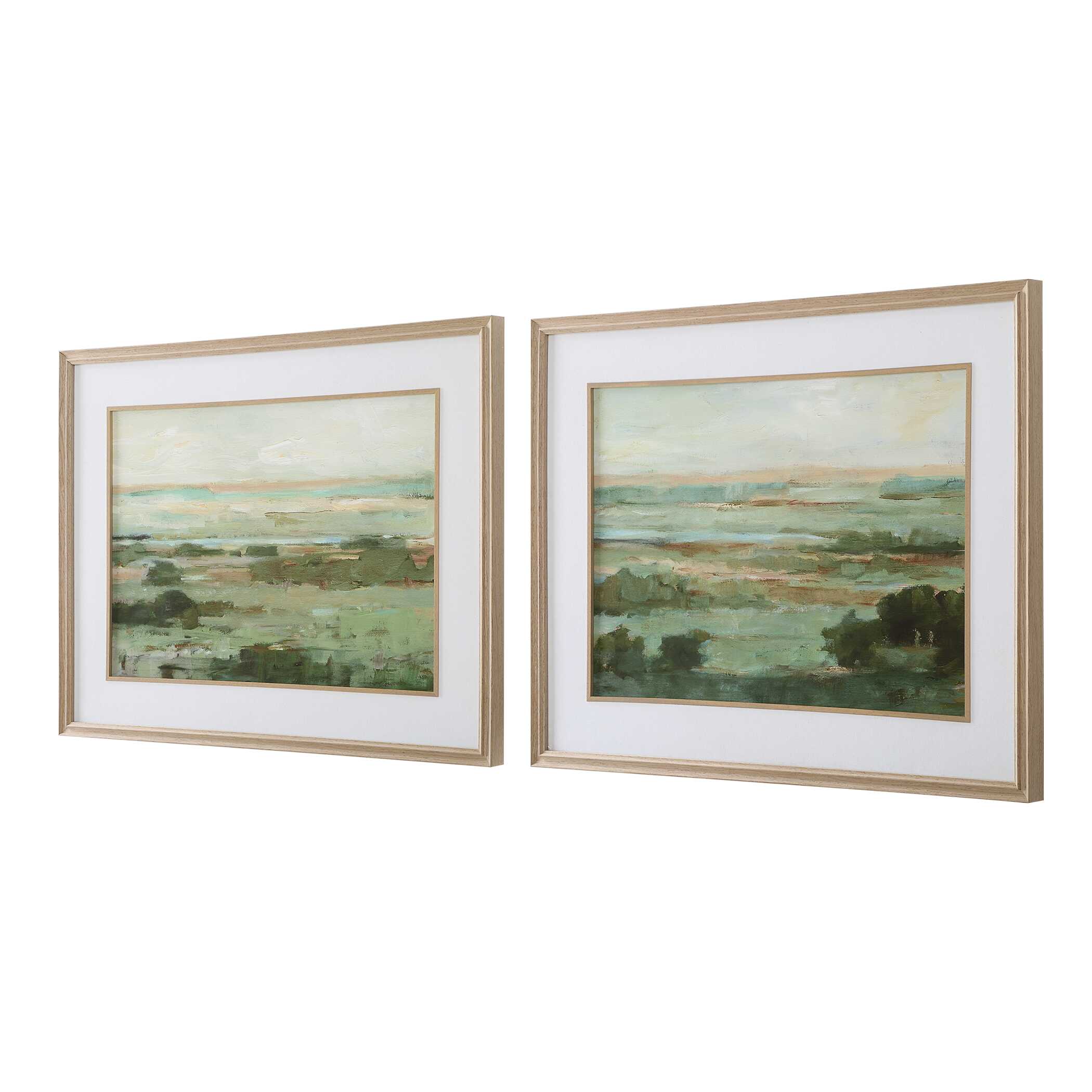 Warm Valley Framed Prints Set/2, Painting by Uttermost, 36.5" width x 28.6" height x 1.62" depth View 5