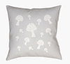 Mushrooms Accent Pillow, Decorative Pillow by Surya, 20" length x 20" width thumbnail