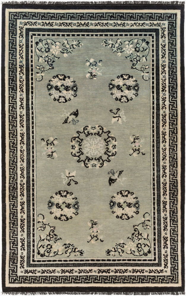 Geisha Handmade Rug, by Surya, 8' length x 5' width