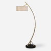 Vardar Curved Brass Floor Lamp thumbnail 0