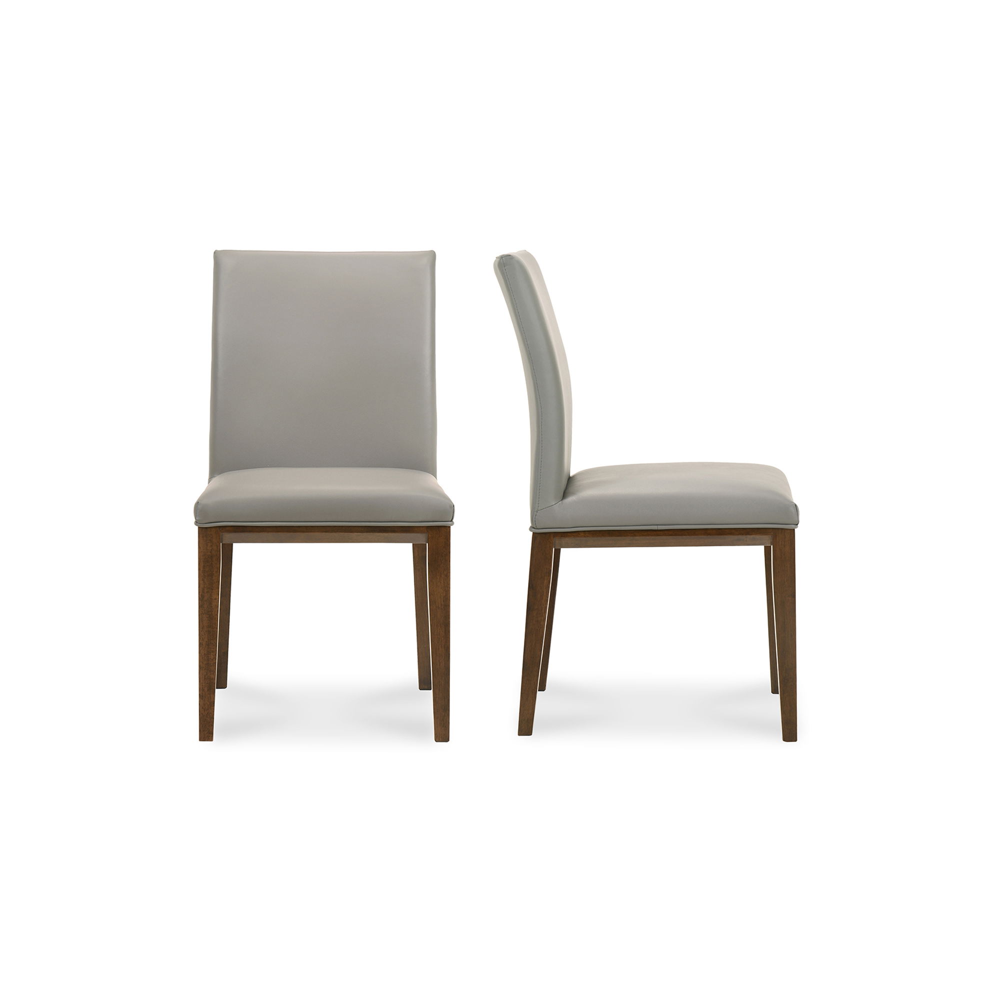 Frankie Dining Chair Grey - Set Of Two, by Moe's Home, 18.5" width x 36" height x 22.5" depth View 1