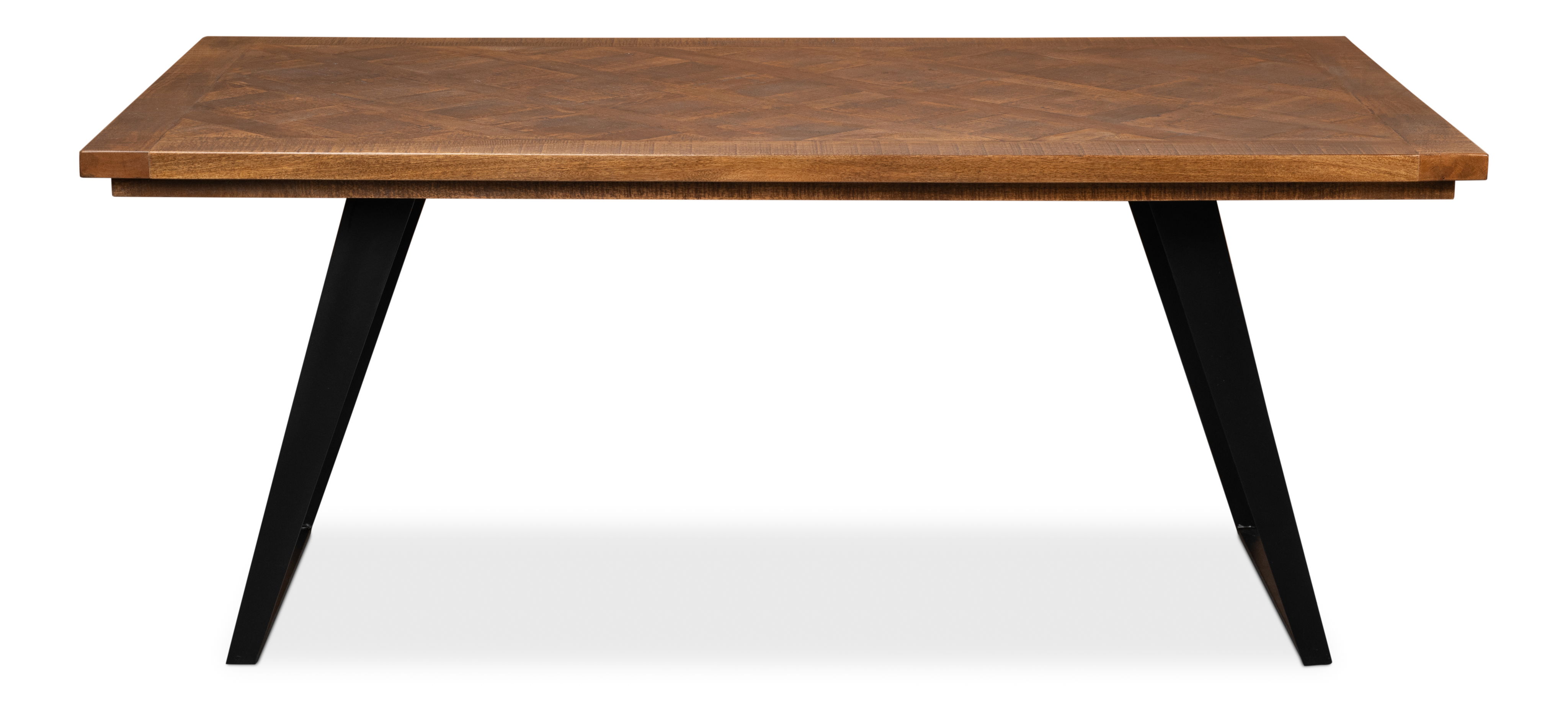Paige Parquet Top Dining Table large image 