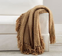 Online Designer Bedroom Dreamy Fringe Throw, 50 x 60", Camel