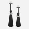 Ebon Glow Floor Candleholders Set/2, Candles & Candle Holder by Uttermost, 7" width x 36" height x 7" depth thumbnail 1