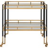 Kentmore Modern Bar Cart, Bar Carts & Cabinet by Uttermost, 32.87" width x 32" height x 17.37" depth thumbnail 1