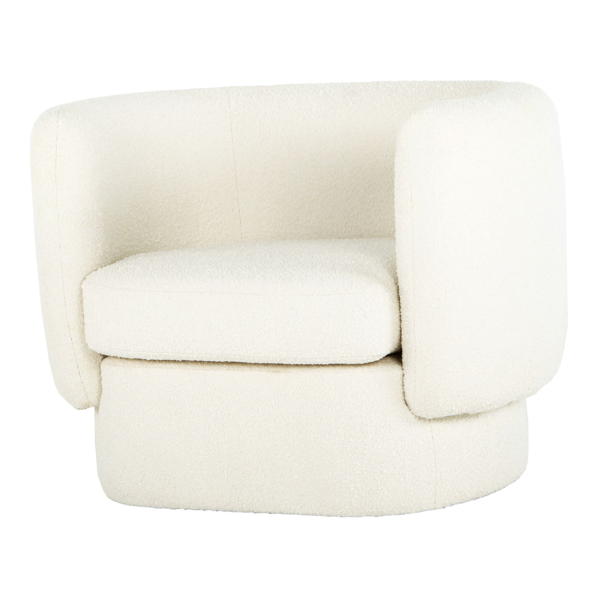 Koba Chair Maya White, Accent Chair by Moe's Home, 40" width x 29" height x 33.75" depth View 2
