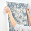Antique Floral in Wedgewood Blue & Grey Wallpaper, by York Wall, 33' length x 1'8.5" width x 0.02" depth thumbnail 5
