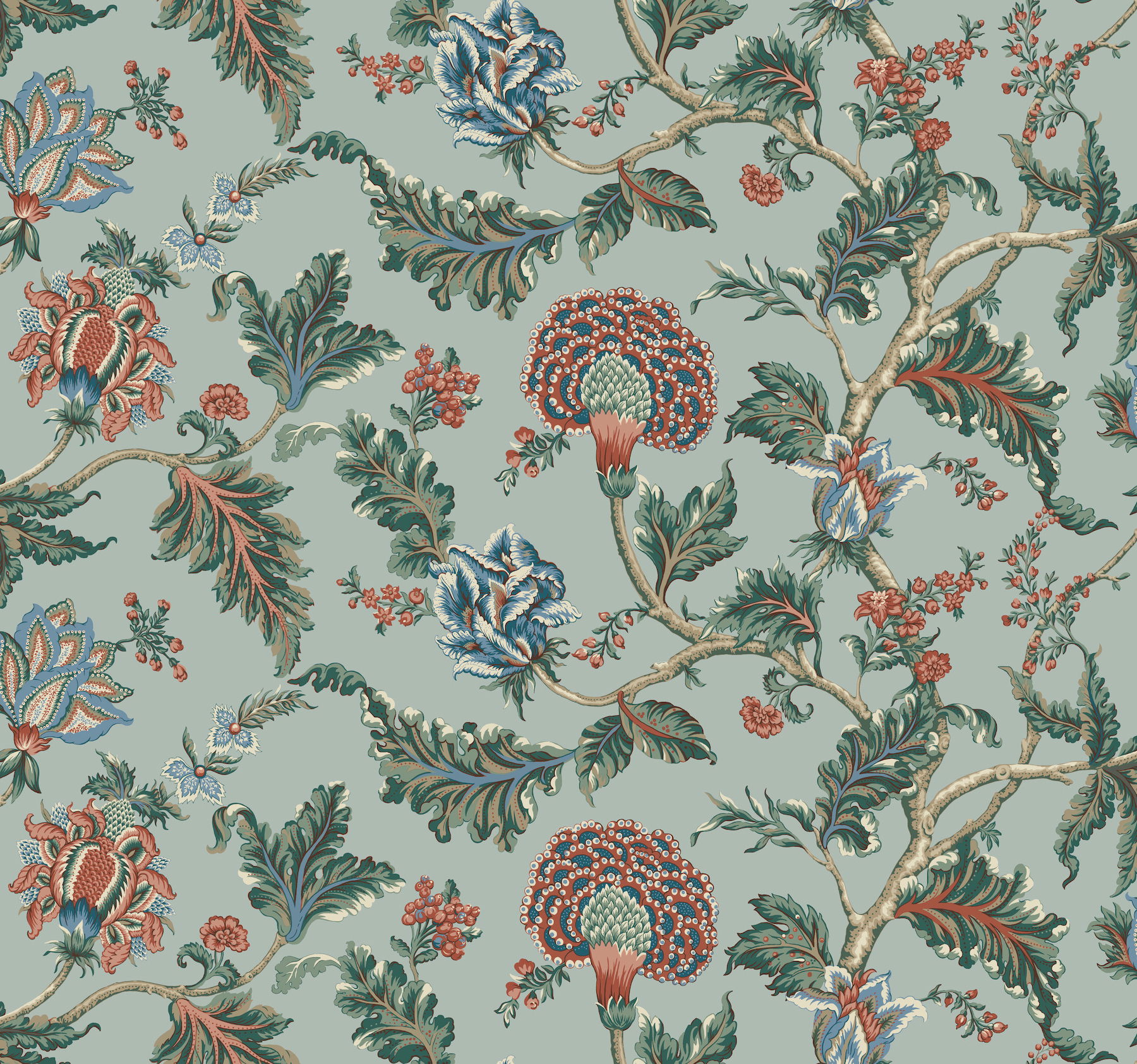 Monroe Teal Wallpaper large image 