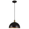 Placuna 1 Light Bronze Pendant, Ceiling Light by Uttermost, 10.5" height x 15" diameter thumbnail 5