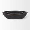 Nikita Set of 2 Large Black-Brown Reclaimed Wood Bowls, Decorative Bowl by Mercana, 17.25" length x 18.25" width x 4.5" height thumbnail 4