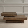 Rustic Planes Modern Coffee Table, by Uttermost, 57" width x 19.5" height x 47.25" depth thumbnail 2