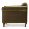 Harmony Accent Chair Dark Green Faux Mohair thumbnail 3