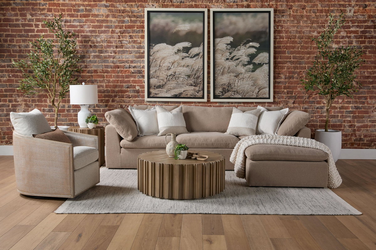 McGuire Swivel Club Chair, Accent Chair by Essentials for Living, 30" width x 35" height x 34.25" depth View 10