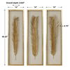 Palma Gold Leaf Shadow Box Set/3, Sculptural Wall Art by Uttermost, 14" width x 48.25" height x 2.62" depth thumbnail 3
